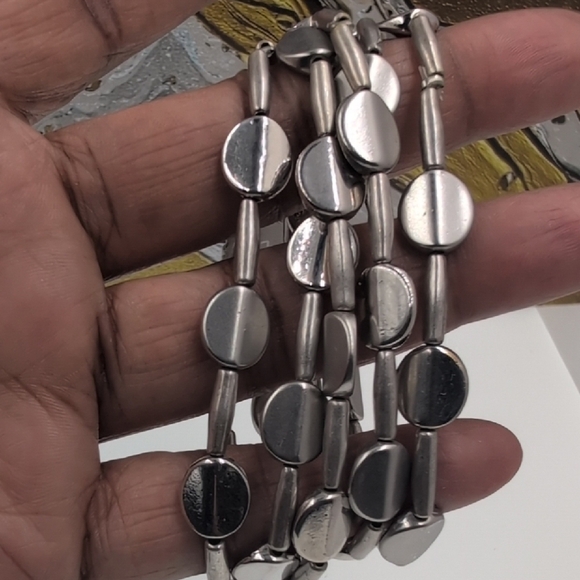 Chico's Metallic Gray Bracelet Stack Set - Picture 4 of 7